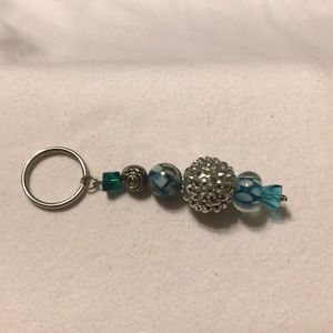 Rocycle beaded keychain